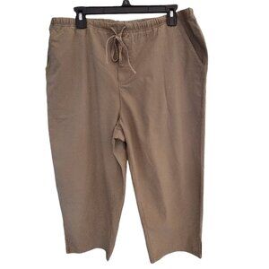 Bobbie Brooks Cotton Drawstring Capri Pants Size 12/14